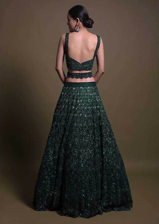 Elegant Wedding Lehenga with Intricate Handcrafted Details - MYLUXURY LANE ENTERPRISE